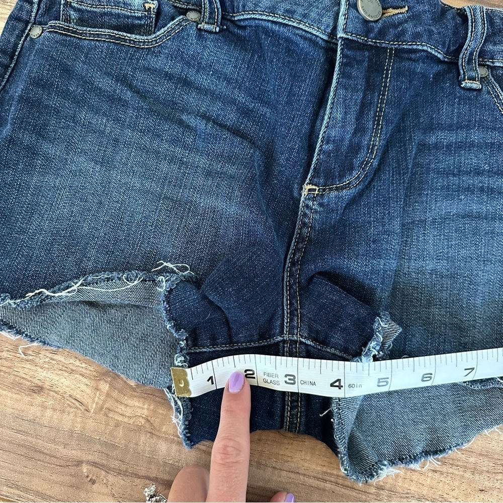 PAIGE Indigo Denim Bobby Cutoff Short - Picture 5 of 7